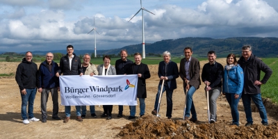 Windkümmerer: Spatenstich für Weißenbrunner Bürger-Windpark